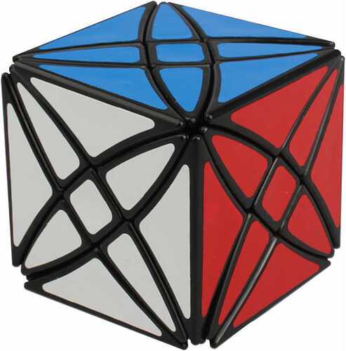 Blue cube-shaped special-shaped Rubik's cube vertical and horizontal mosaic double-edge flower Pisces magic star butterfly flower windmill only edge