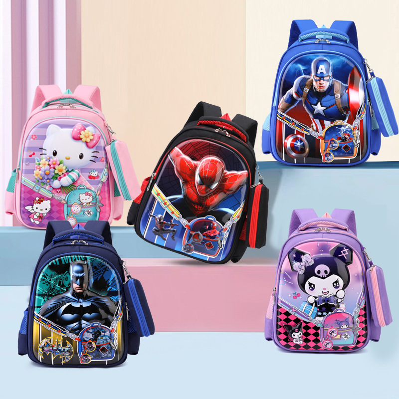 New Kuromi Cartoon Children's School Bag 15inch Hard Shell Large Capacity First Grade Primary School Student Backpack Wholesale