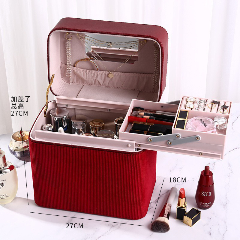 682 cosmetic case-Red