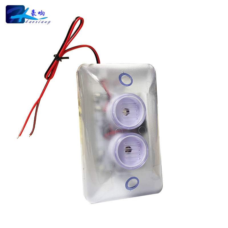 12v24v220v 赤と青のダブルフラッシュストロボ音と光警告ホーンアラームハイライト LED ハイデシベルブザー|undefined