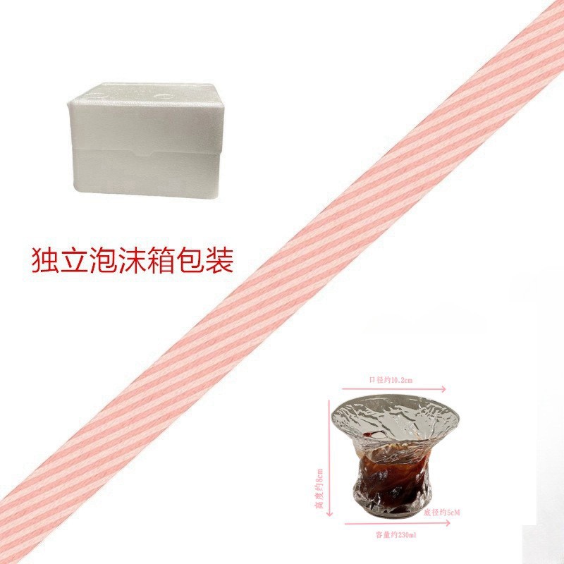 Taza de café americana transparente y delgada, taza de agua de vidrio invertido, taza de café latte, taza de jugo de alto valor de cara