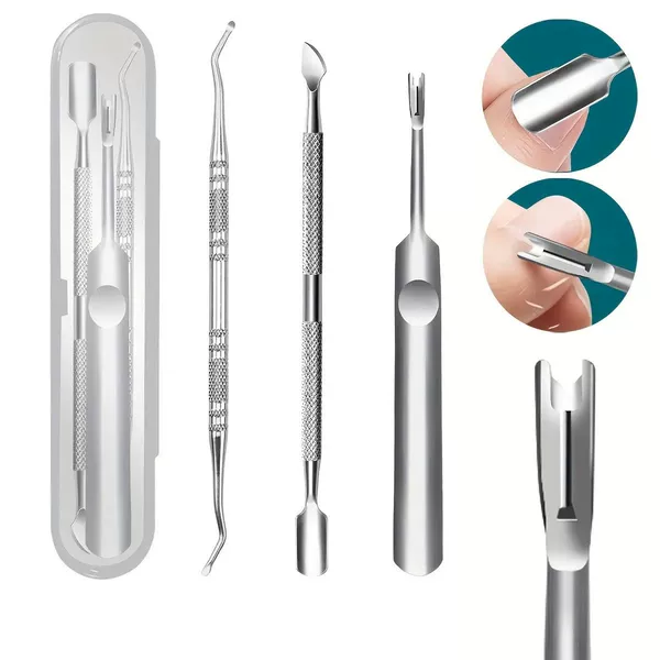 Nail Scissors for Removing Cuticles and Dead Skin, Stainless Steel Beauty and Pedicure Set for Nail Salons