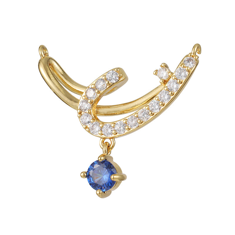Joyas transfronterizas colgante de rubí esmeralda ligero de lujo accesorios de acero de titanio collar no decolor cadena clavícula