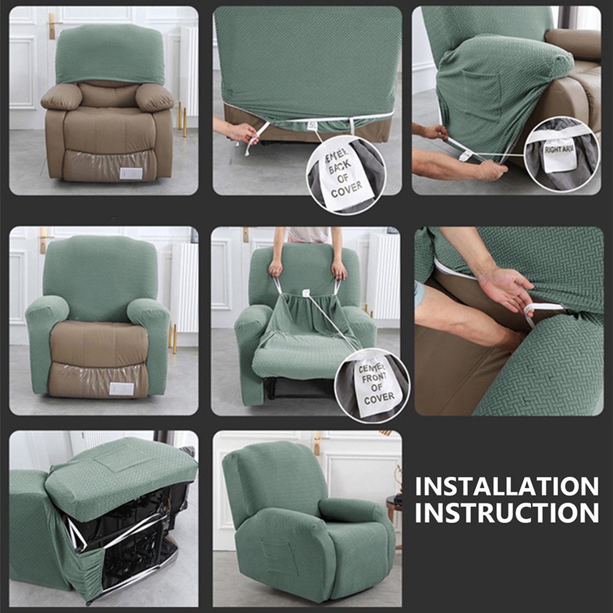 Transfronterizo T elástico Jacquard Chivas sofá cubierta de gato agarración de primera clase sofá de masaje sillón cubierta