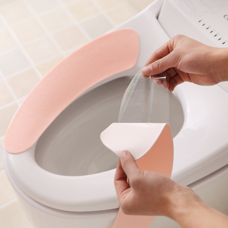 水洗い可能な漫画トイレマット粘着式汎用トイレマット保温厚い静電気トイレ座布団座布団座布団|undefined