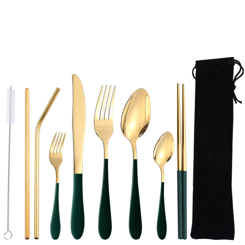 그린 골드 [9 장] 검정 가방