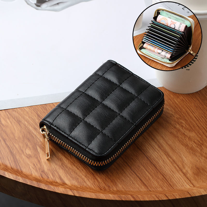 Titular de la tarjeta exquisito de gama alta de las mujeres 2021 nuevo diseño de nicho estilo ins posición de tarjeta múltiple de gran capacidad Sentido de gama alta pequeño