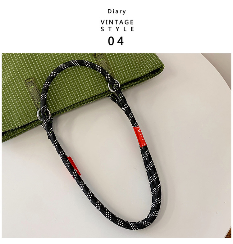 Basit Rahat Outdoor Spor Günlük Gidiş Geliş Dayanıklı Hafif Geniş Kapasiteli Uniseks Tek Omuz El Taşıyıcı Çanta Ekose Desenli