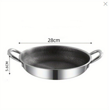 24CM 더블 이어 허니컴 프라이팬