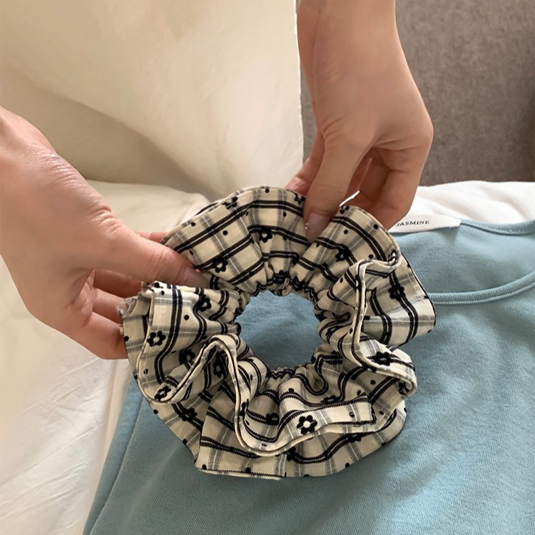 Cuerda para el cabello de intestino grueso retro francés para mujer, satén de alta gama, cuerda para el cabello coreana, cuerda para el cabello Mori, accesorios para el cabello, tocado grande