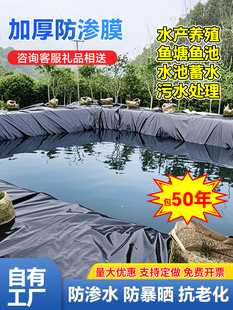 Fish Pond Anti-Seepage Membrane Fish Pond Slope Protection Waterproof Cloth Breeding Geomembrane Composite Black Plastic Cloth Thickeneded Anti-Seepage Mulch Film