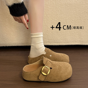 4cm���~����Ь���^����ЬŮ�⴩2026�����¿�һ�_�ų��Ȳ��φ�Ь