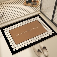 現代簡約客廳硅藻泥吸水地毯家用防滑入戶門墊浴室防滑速干地墊子