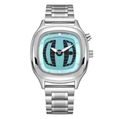 Millennium y2k digital rolling square watch stainless steel with double display niche medieval vintage watch