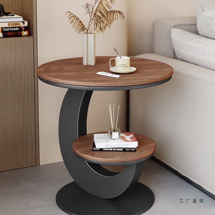 中古风实木边几客厅2025新款网红沙发边桌床边小茶几创意小桌子