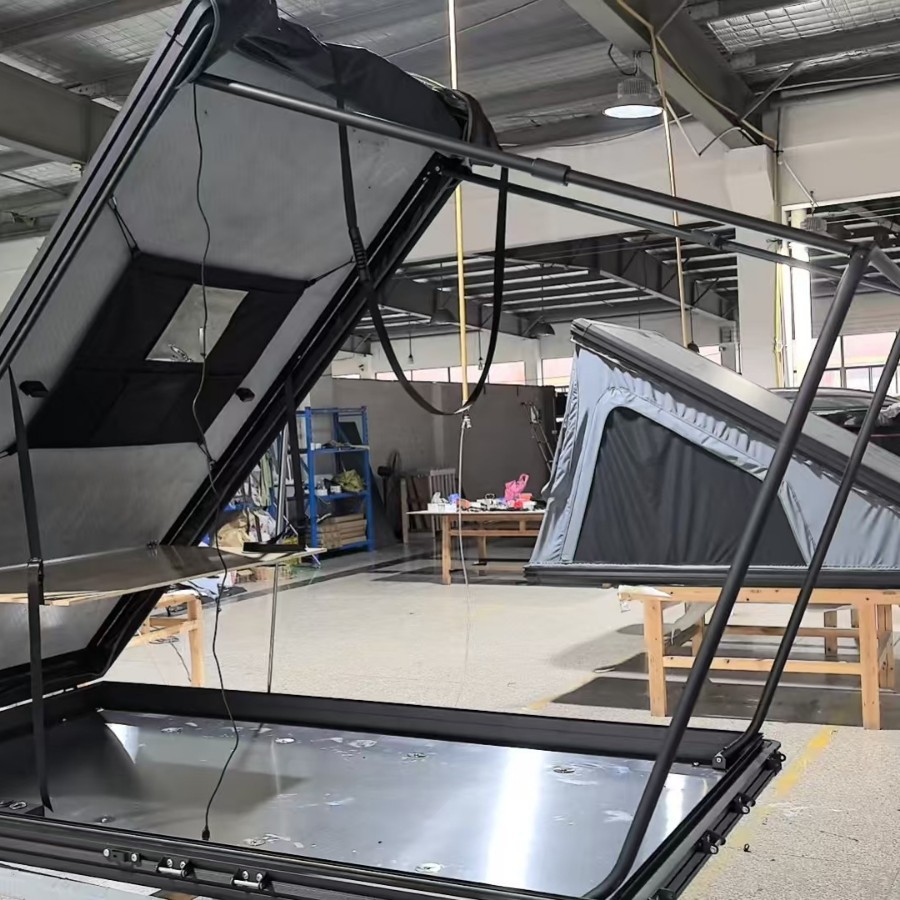 Tabla de aleación de aluminio triangular carpa de techo duro carpa de coche todoterreno carpa de techo duro personalizada