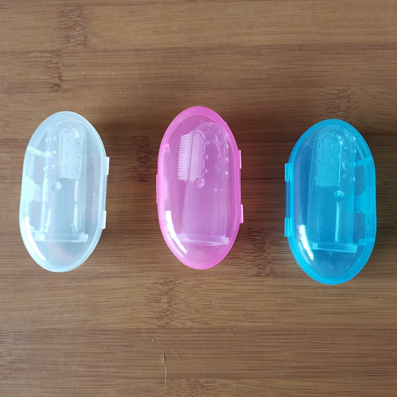 Набор зубных щеток для пальцев Baby Мягкие волосы Baby Pet Зубная щетка Силиконовое покрытие языка Чистящая щетка Костюм для пальцев