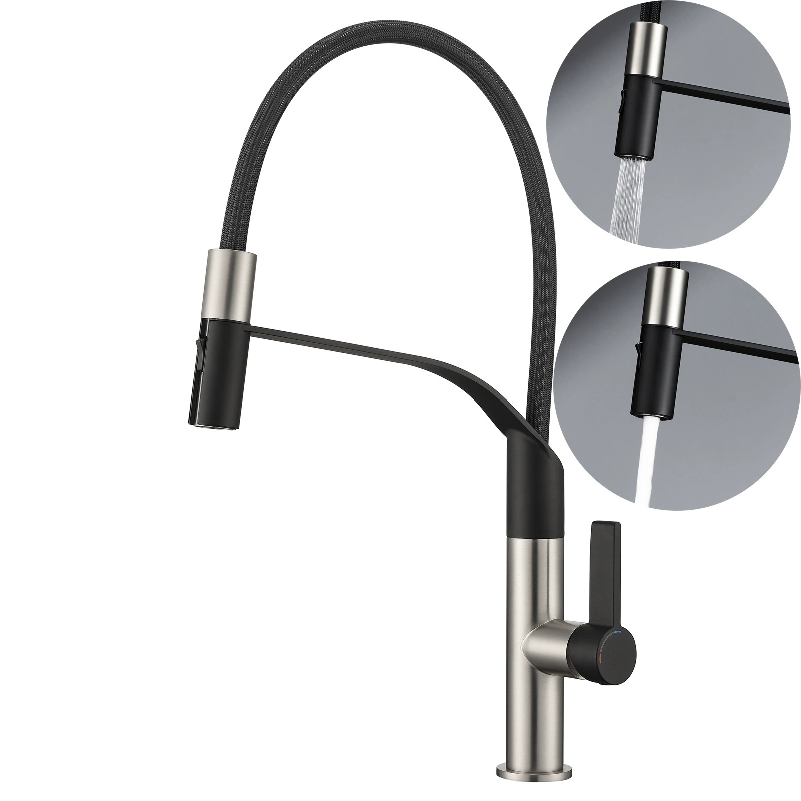 HIDEEP домашняя кухня кран овощной таз матовый цвет раковина универсальный смеситель