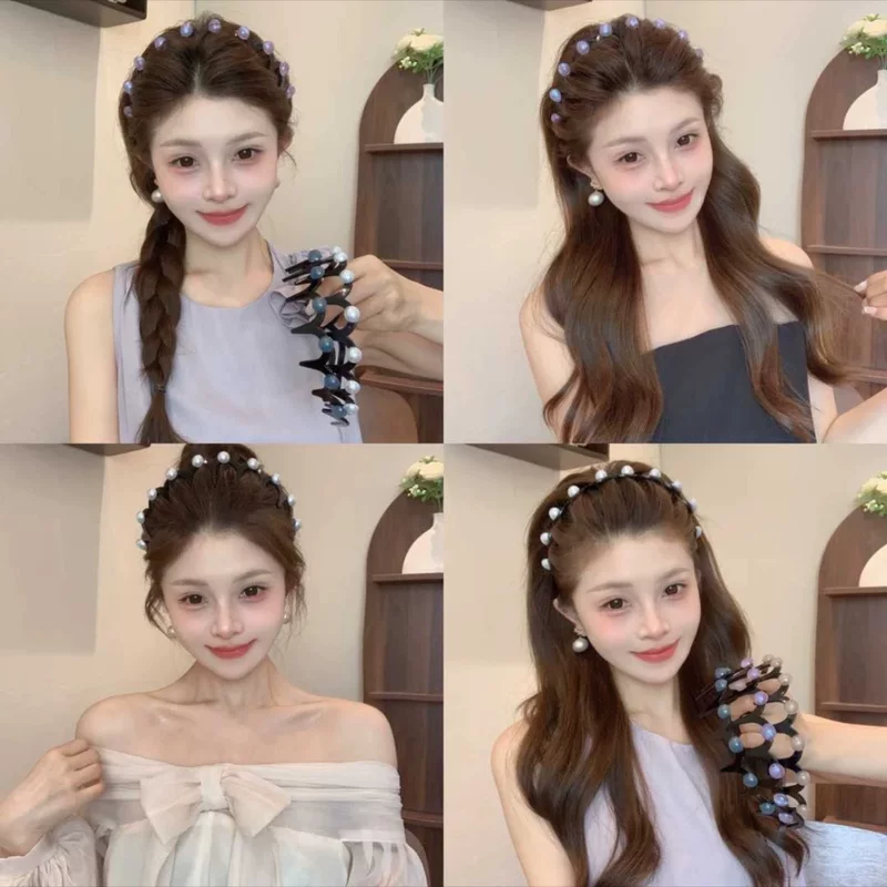 Wavy non-slip headband, adds volume, high-quality style
