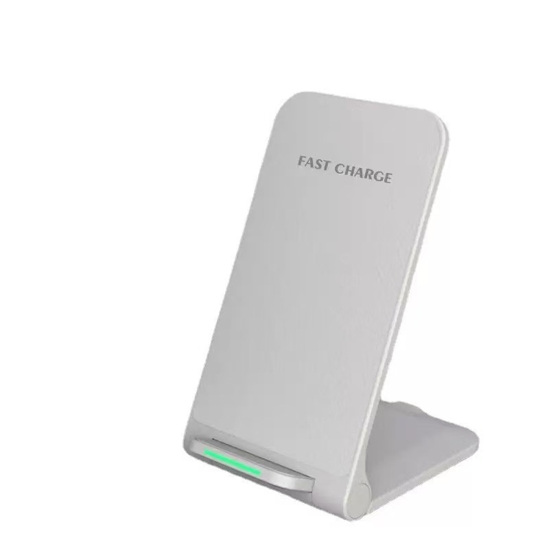 흰색 데스크탑 스탠드 무선 충전
