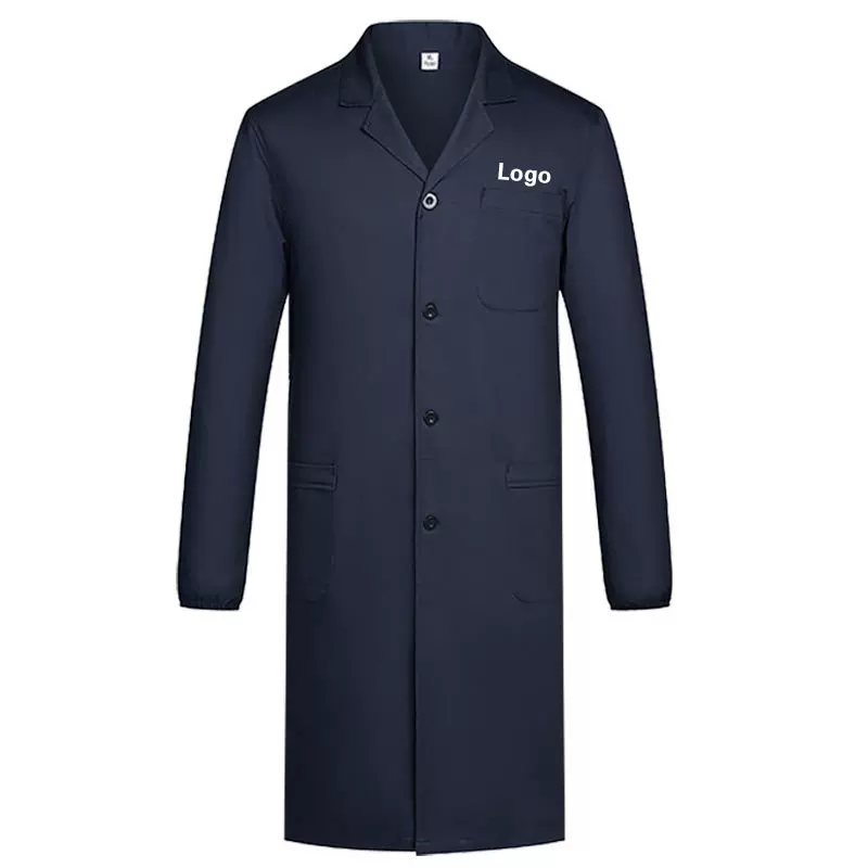 工作服大褂男长款纯棉防静电劳保服蓝大褂搬运耐磨防尘耐脏实验服