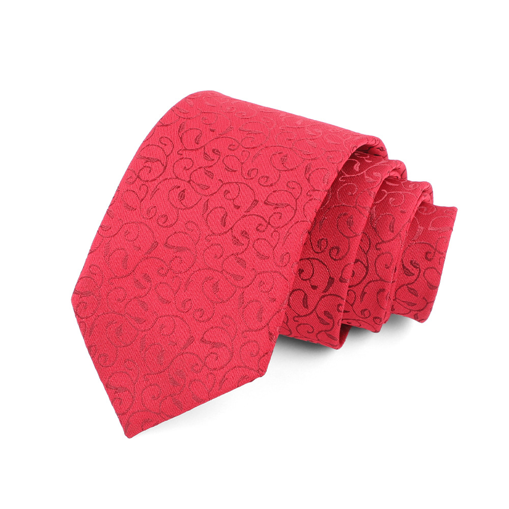 Corbata de hombre 8cm para hombre, bordado jacquard de alta calidad para hombre, corbata de negocios, corbata de seda de poliéster, fábrica al por mayor