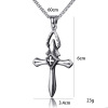 Fashionable necklace stainless steel, pendant for beloved, accessory, simple and elegant design, wish, wholesale