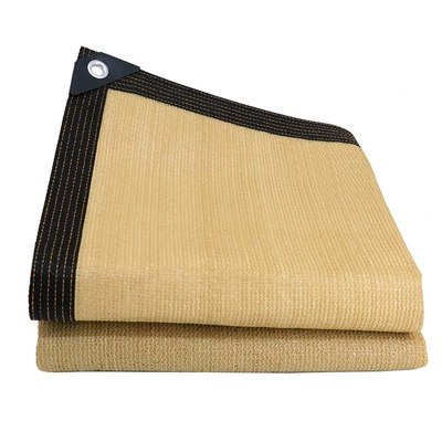 Avtomobil yan çətirləri — net four corners sunshade sail - earthy-yellow-22