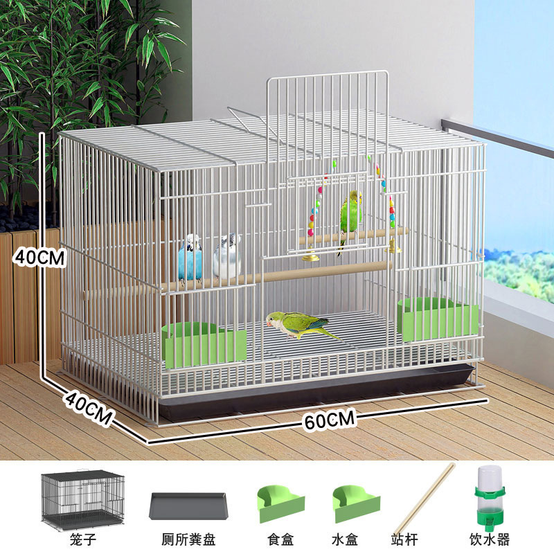 鳥かご家庭用特大オウムカササギ虎皮黒鳳凰金属ケージ黒鳳凰ウズラハトウジンチウサギケージ|undefined