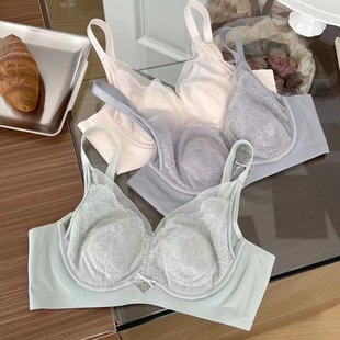 Beauty Salon High-set Rabbit Ears Ultra-thin Maintenance Underwear Large Chest Shown Small Gathering Parm Anti-sagging Upper Bra