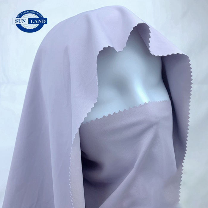 仿棉防紫外户外防晒衣服面料 全涤针织双面布 高密50d全消光平布