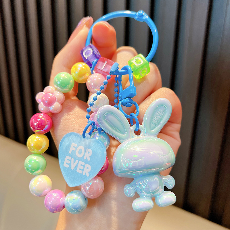 Cuentas de asiento osos colgantes de llaves de bolsos acrílicos exquisitos colgantes de llaves de automóvil colgantes pequeños regalos al por mayor