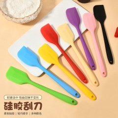 厂家直销硅胶刮刀食品级耐高温烘焙工具蛋糕奶油搅拌刮板支持LOGO