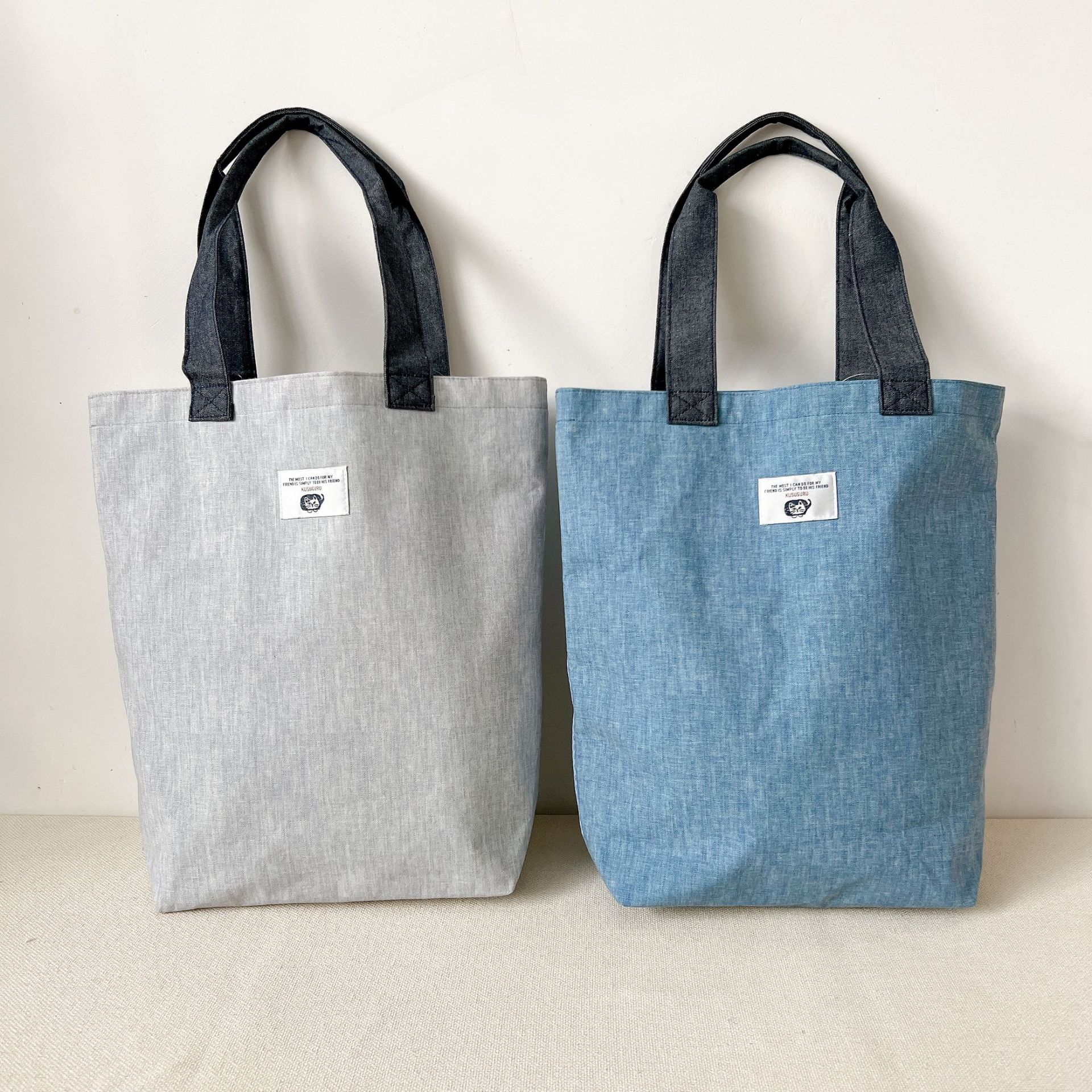 Borsa a tracolla per arrampicata con gatto ricamato giapponese Kusuguru, borsa tutorial, shopping, pendolarismo 101_voghion.com