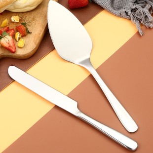 430 Stainless Steel Household Dessert Shovel Triangle Pizza Shovel Multi-function Kitchen Utensils Non-serrated Cake Shovel