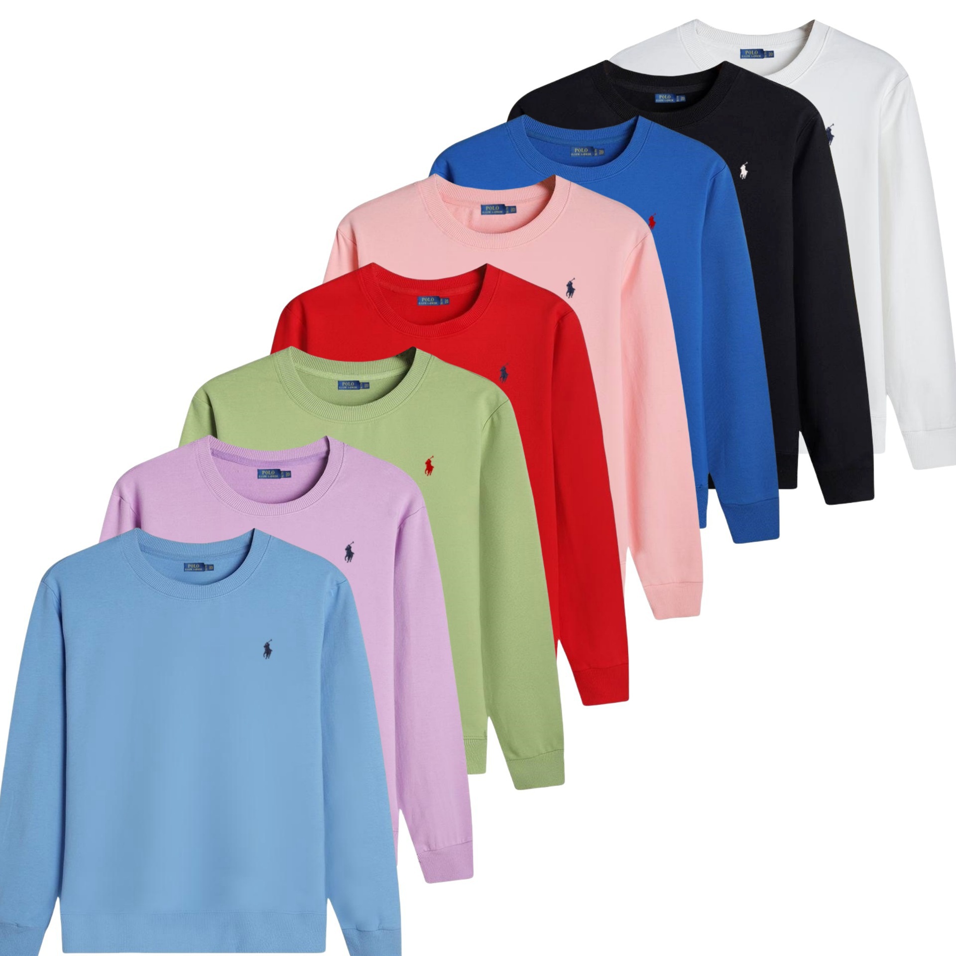 Hot-Selling Pony Crewneck Sweatshirt with Embroidery, Casual Long-Sleeve Top for Men and Women, Pony Embroidered Sweatshirt