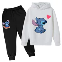 Детский свитер костюм Planet Baby Stitch мультфильм повседневный мальчик девушка весна и осень костюм для мальчиков и девочек с капюшоном