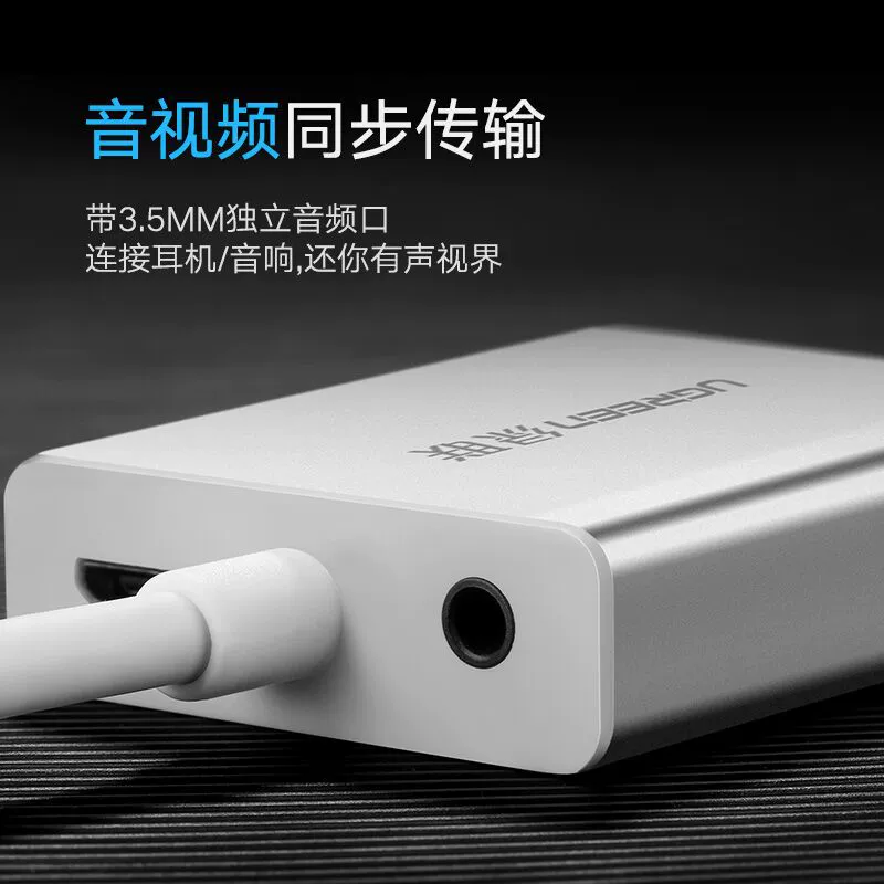 Переходник-конвертер HDMI на VGA с аудио и видео, для компьютера/TV-бокса, подключение проектора/дисплея