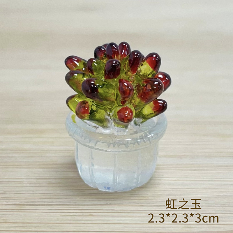 X112-2 투명 무지개 옥(미니)