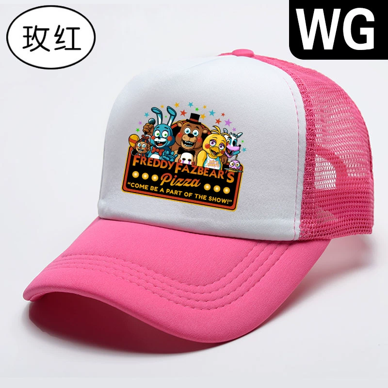 2022 Fashion New Cartoon Fnaf  Cartoon Kids Adjustable Baseball Cap Children Boys Girls Mesh Hat Baby Sun Hat crochet baby accessories