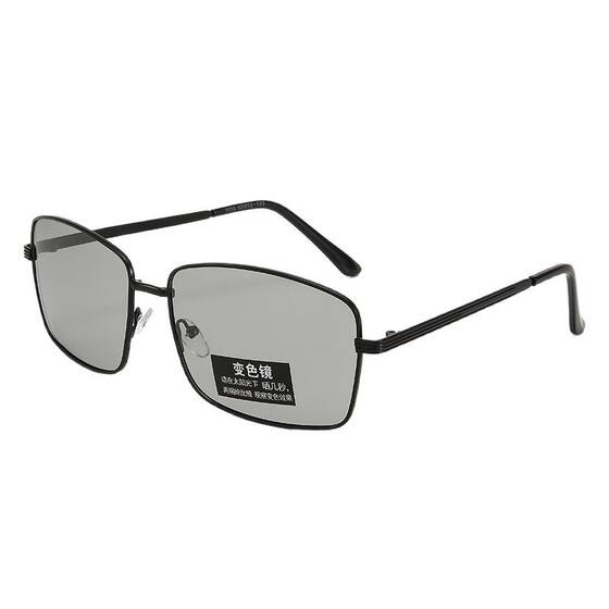 Driving special polarized color-changing glasses men's anti-ultraviolet strong light sunglasses ultra-light narrow frame driving fishing sunglasses