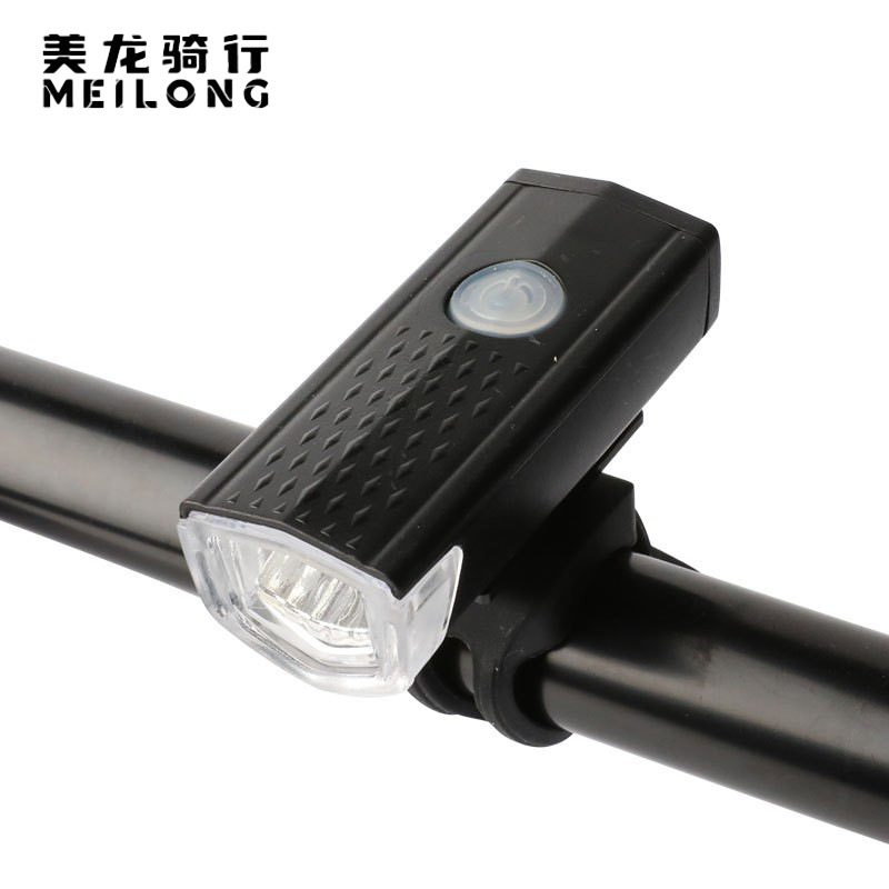 Luz Delantera para Bicicleta Meilong 2255, Carga USB, Iluminación Nocturna para Ciclismo de Carretera y Montaña