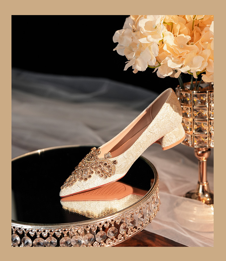 3333F-007 Scarpe da donna con tacco basso, punta a punta, in raso, comode, per damigelle d'onore, da sposa e feste_voghion.com