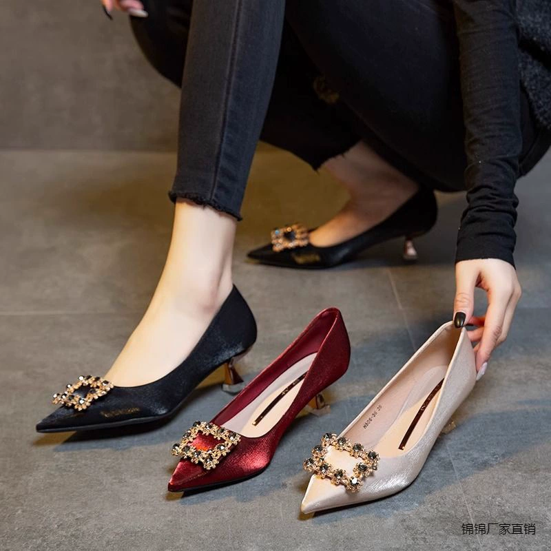 Конструктор на высоком каблуке чувство дизайна нишу 2024 новые весенние свадебные туфли