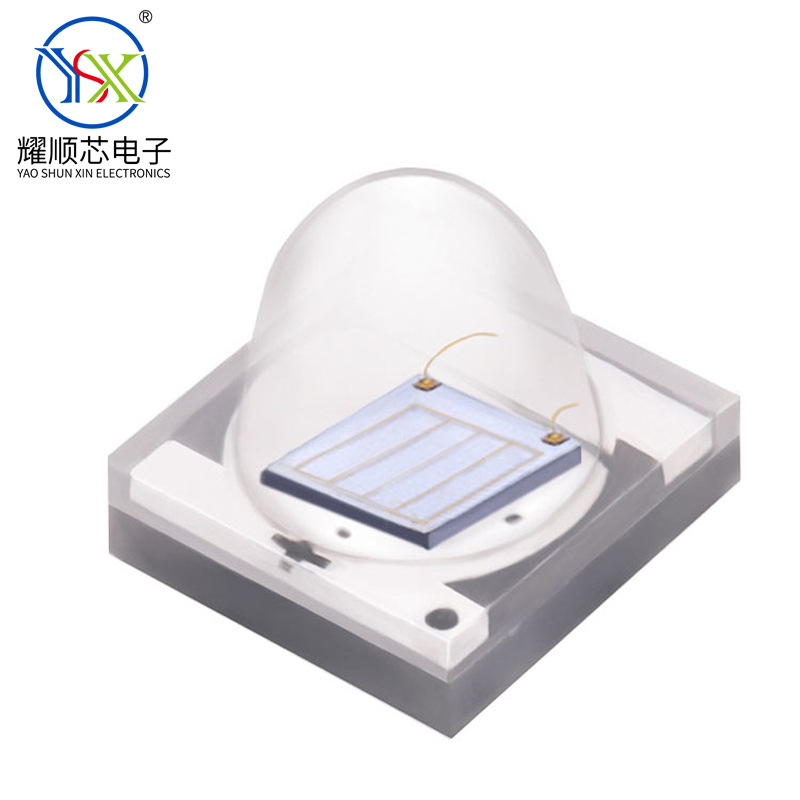 大功率陶瓷贴片LED灯珠 3W紫光LED发光二极管 405nm紫外线UVLED灯