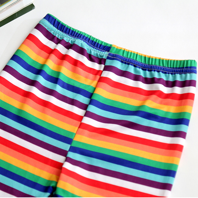 New Leggings for Girls Spring and Autumn Thin Korean Style Small, Medium and Large Girls Printed Tight Pants Baby Trousers Wholesale