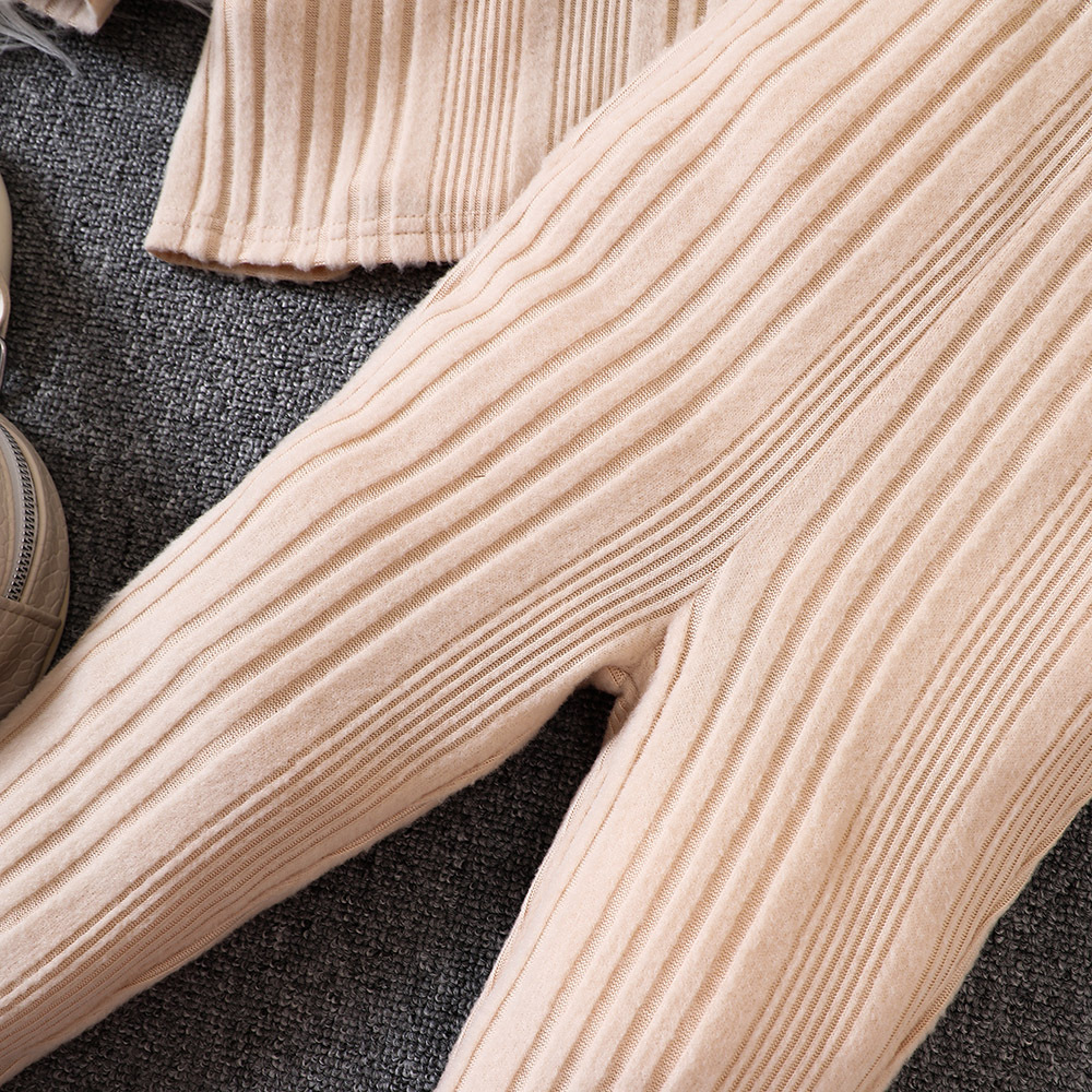 Kinder Strick-jumpsuit Und Cardigan Set Für Herbst Und Winter_voghion.com
