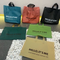 時尚磨砂袋子男女童裝店塑料禮品袋服裝店手提袋購物裝衣服袋北歐