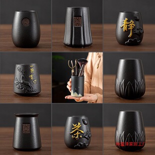 Tea Ceremony Six Gentlemen Storage Tube Single Tea Tube Tea Tool Storage Jar Tea Ceremony Bottle Small Vase Desktop Pen Holder