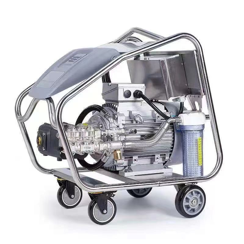 工业级22KW超高压智能清洗机AR泵喷砂除锈大车清洗翻新水泥拉毛